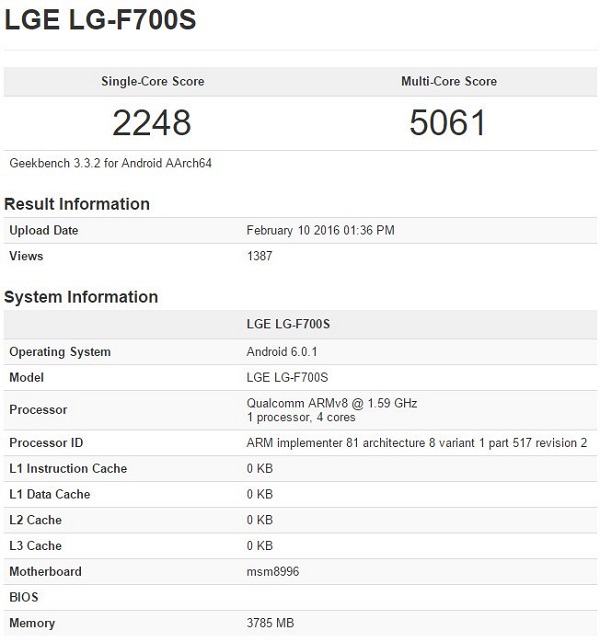 4GB<a href=/tags/2778-0.html target=_blank class=infotextkey>內存</a>+驍龍820 LG G5跑分現身GFXBench 