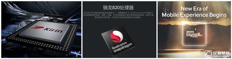 驍龍820/三星Exynos8890/麒麟950對(duì)比