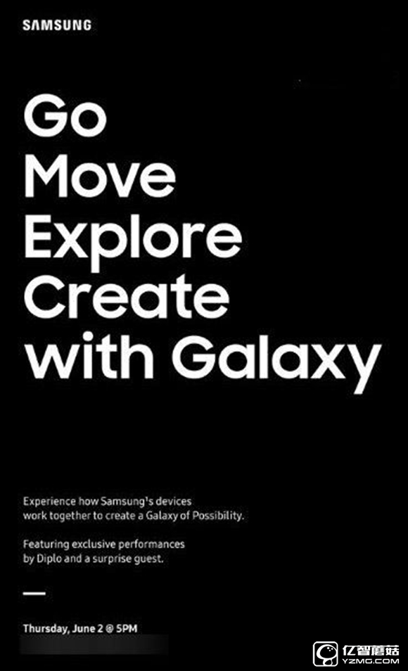 三星放出邀請函：Gear Fit 2或?qū)⒄搅料? /></p>
<p>由于這并非是一次公開的發(fā)布會，因此猜測新品應該不是<a href=/mobile/ target=_blank class=infotextkey>手機</a>，又考慮到邀請函中的“Go、Move、Explore”等字樣，外界猜測很可能是發(fā)布最近頻繁曝光的Gear Fit 2智能手環(huán)，用來取代2014年發(fā)布的Gear Fit。</p>
<p style=