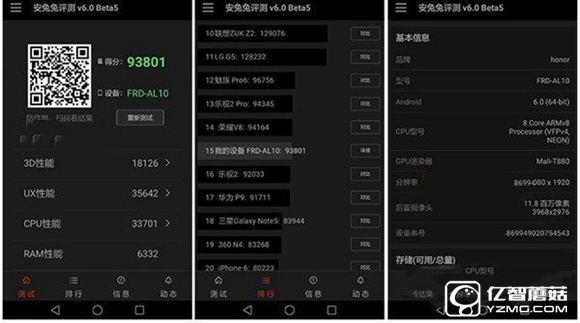 榮耀8和vivo x7性能哪個(gè)好 安兔兔跑分對比
