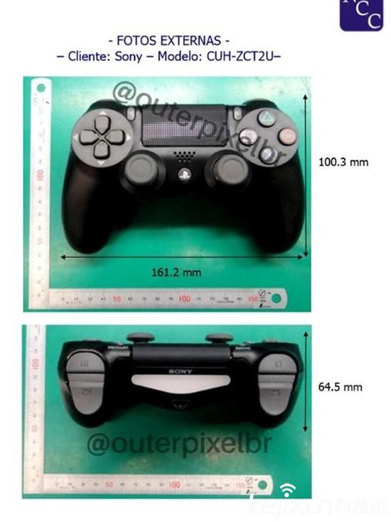 索尼PS4 Neo全新手柄曝光！ 尺寸稍有改變