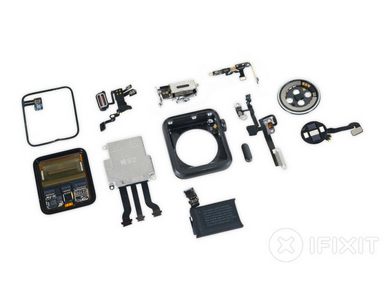 Apple Watch Series 2拆解: 機(jī)內(nèi)已經(jīng)大不同