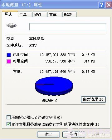 清理垃圾后C盤已經(jīng)有一定空間空間了