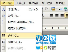 WPS文檔分欄設置，讓排版更完美