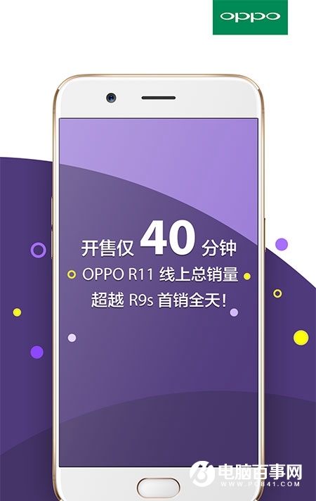 OPPO R11開(kāi)售40分鐘線上總銷(xiāo)量超R9s首銷(xiāo)全天