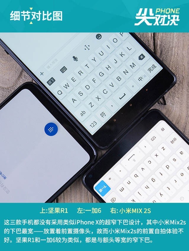 堅果R1、小米MIX2S、一加6對比評測 驍龍845旗艦怎么選？