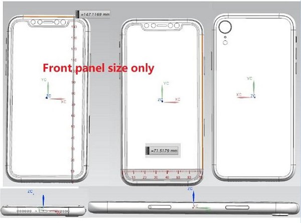iPhone X廉價(jià)版設(shè)計(jì)圖曝光 售價(jià)或4500元左右