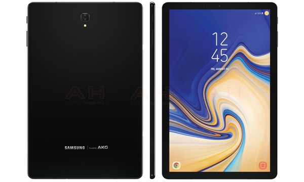 三星Galaxy Tab S4曝光：正面無(wú)實(shí)體鍵、高屏占比